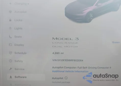 2024 Tesla Model 3 Long Range Dual Motor All-Wheel Drive из США, поврежденный, VIN 5YJ3E1EB6RF802064